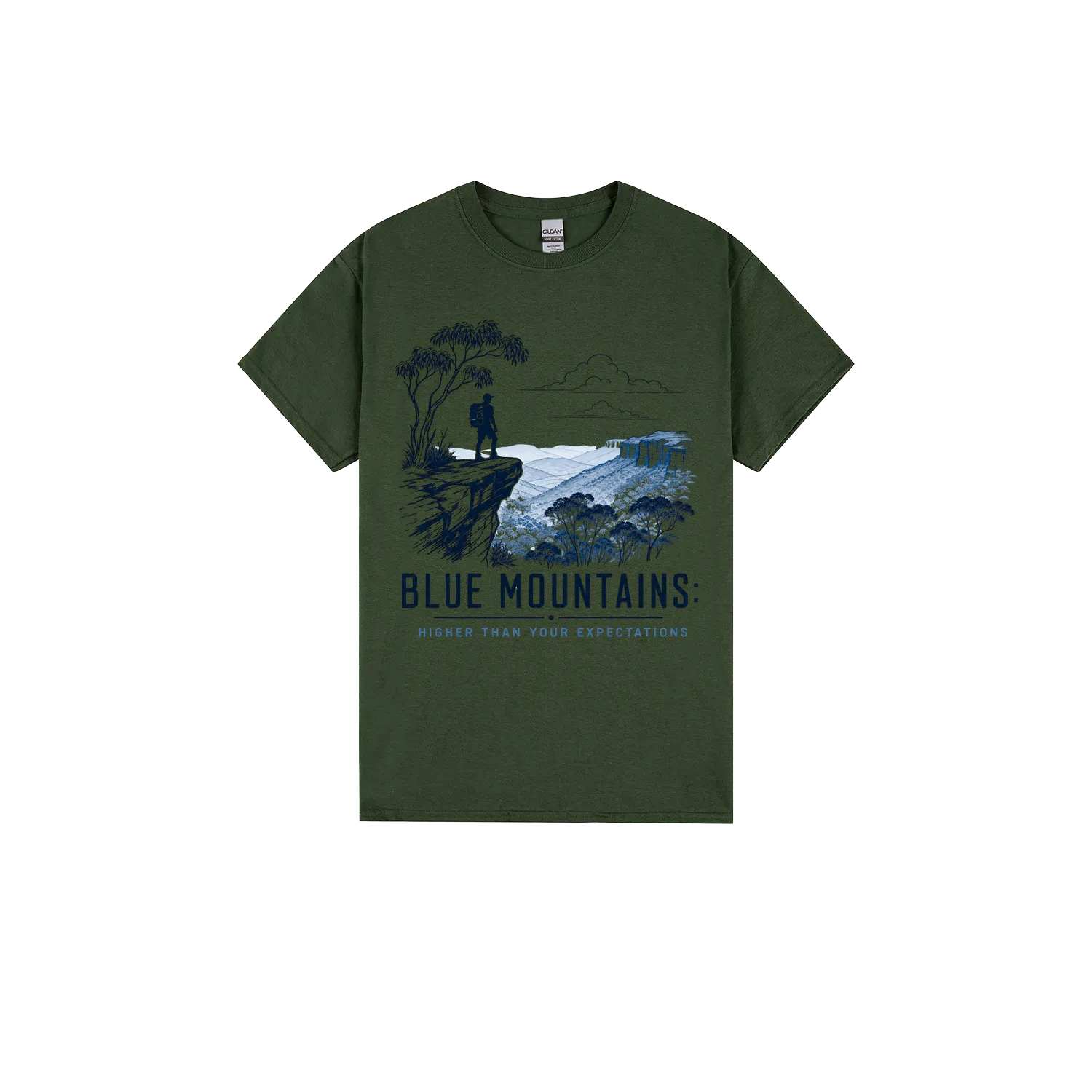 Forest Green front flat lay