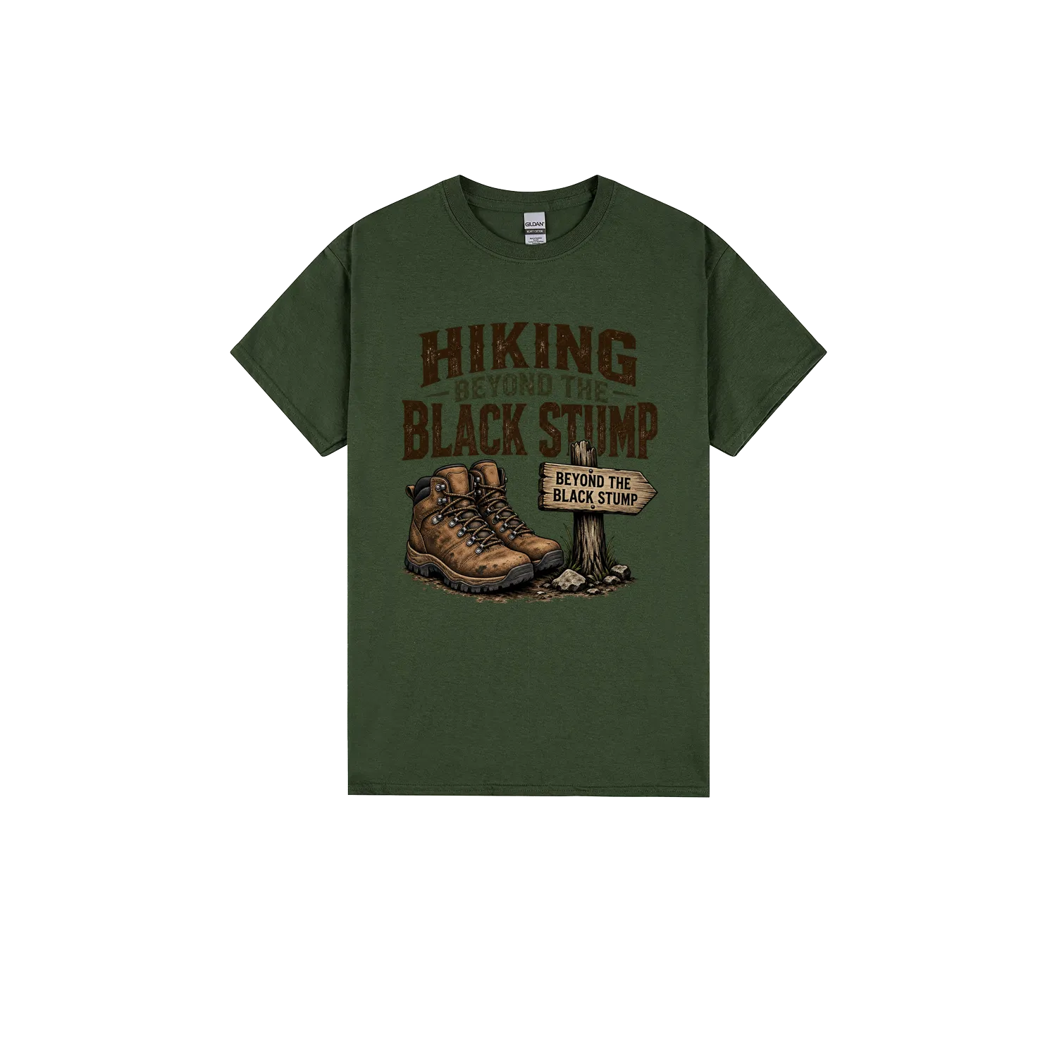 Forest Green front flat lay