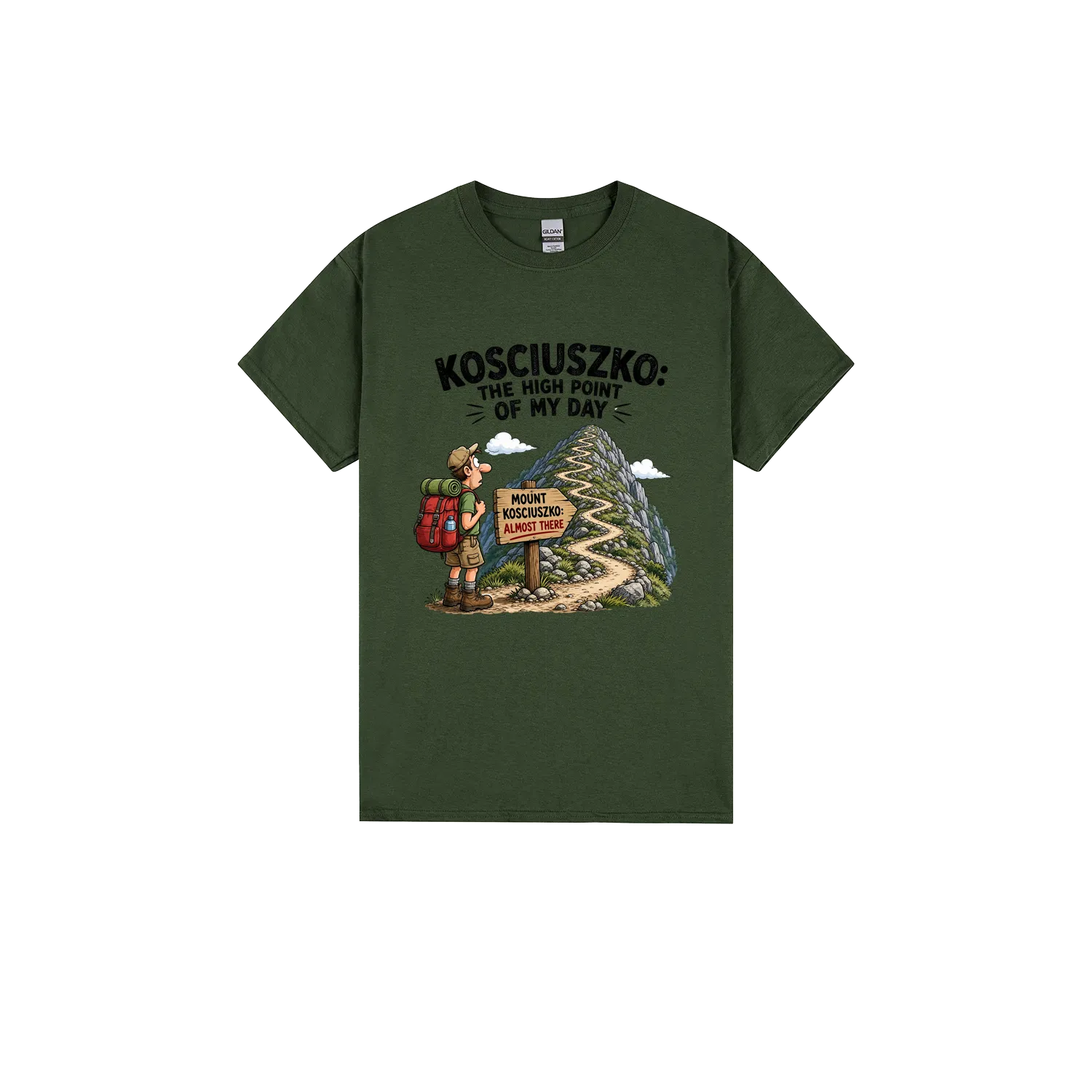 Forest Green front flat lay