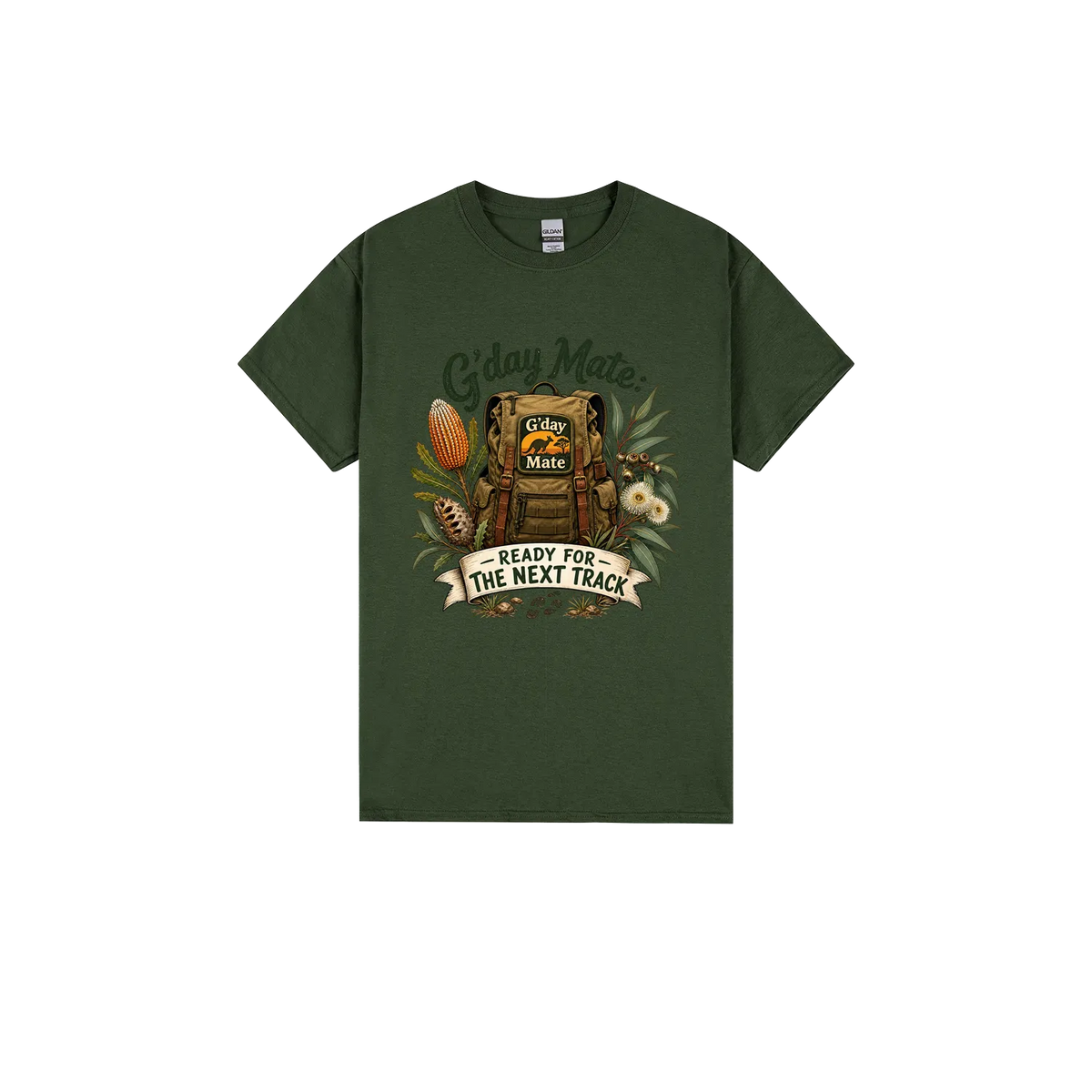 Forest Green front flat lay