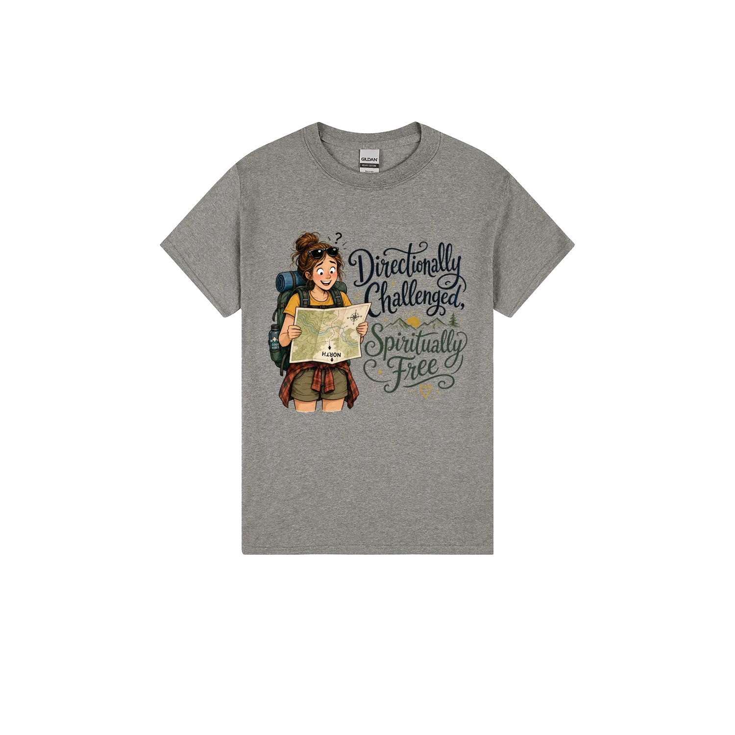 Heather Graphite front flat lay