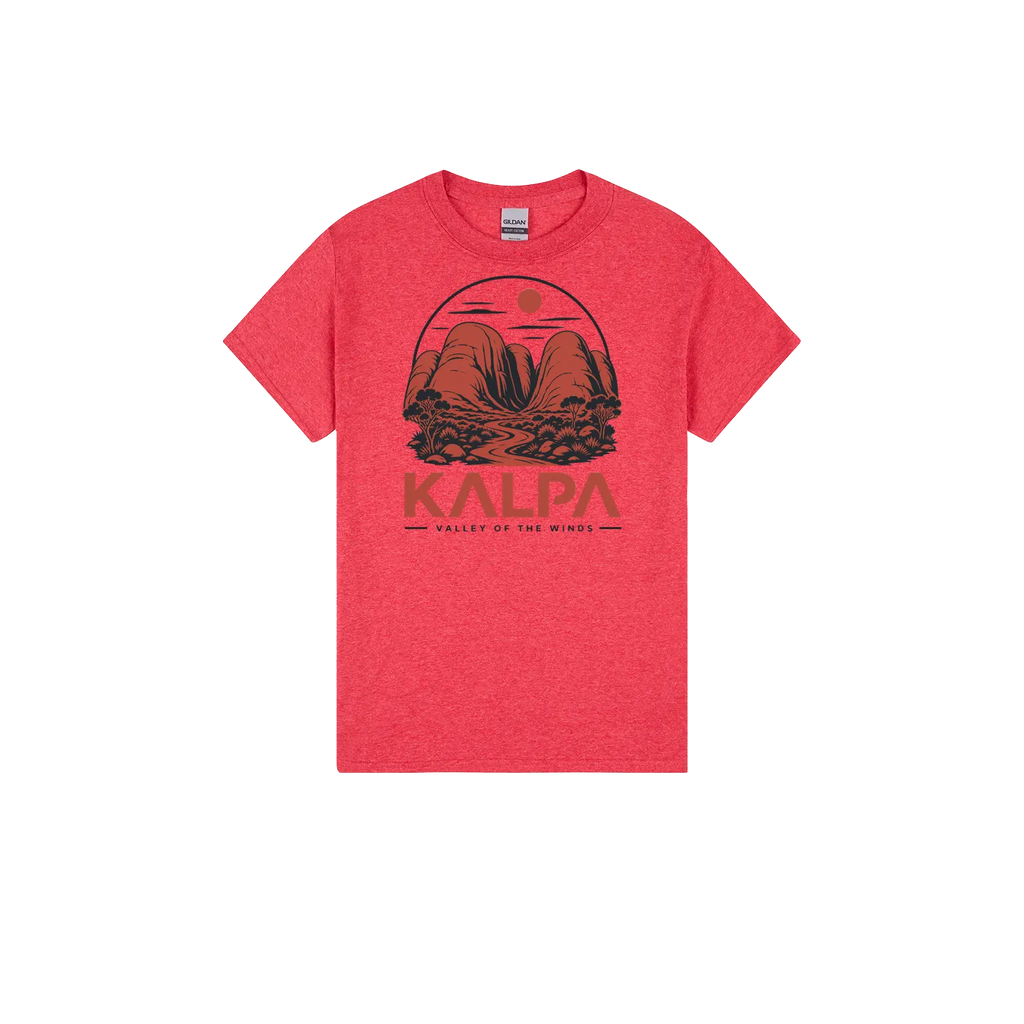 Heather Red front flat lay