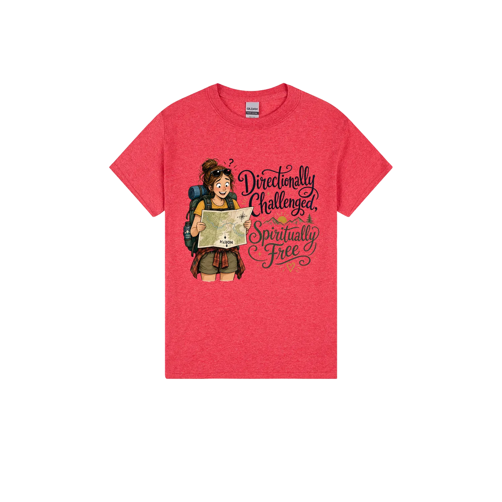 Heather Red front flat lay