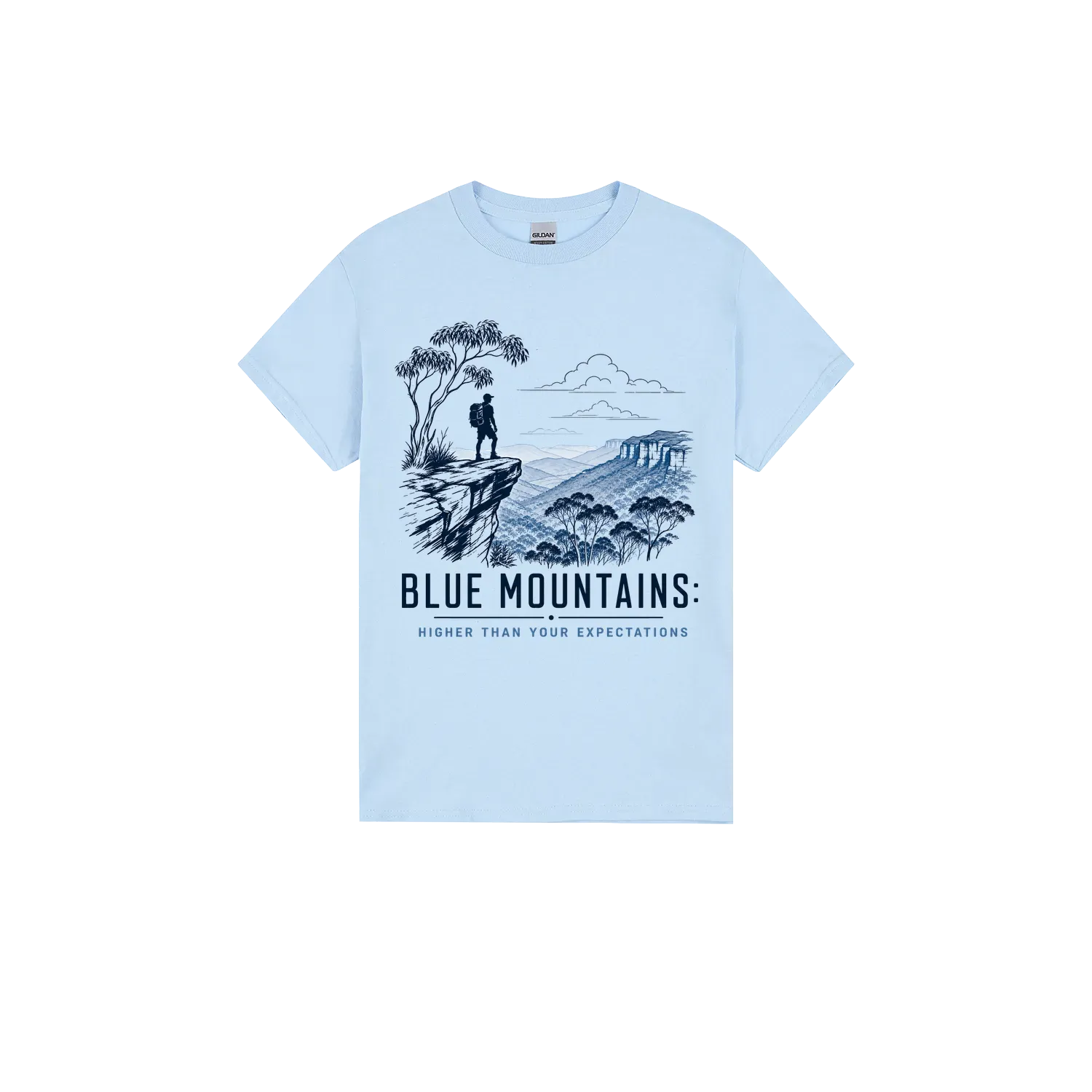 Light Blue front flat lay