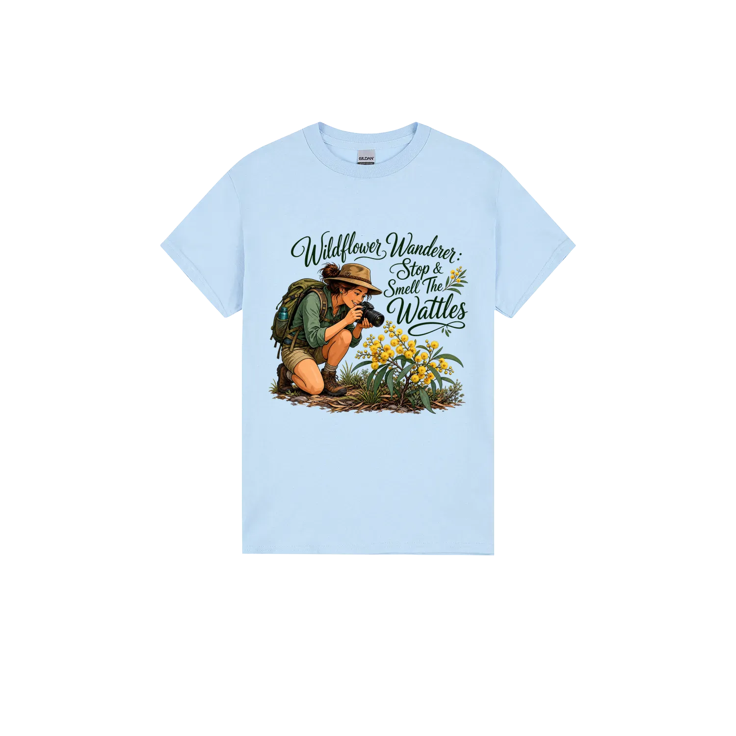 Light Blue front flat lay