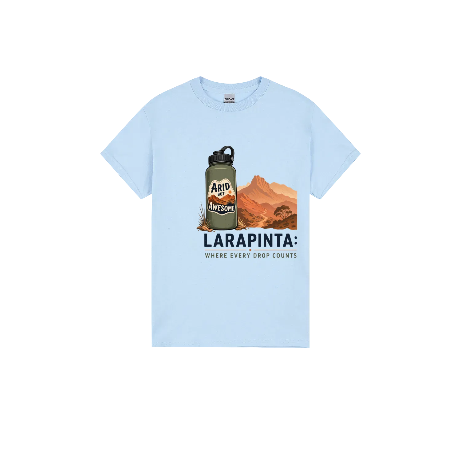 Light Blue front flat lay