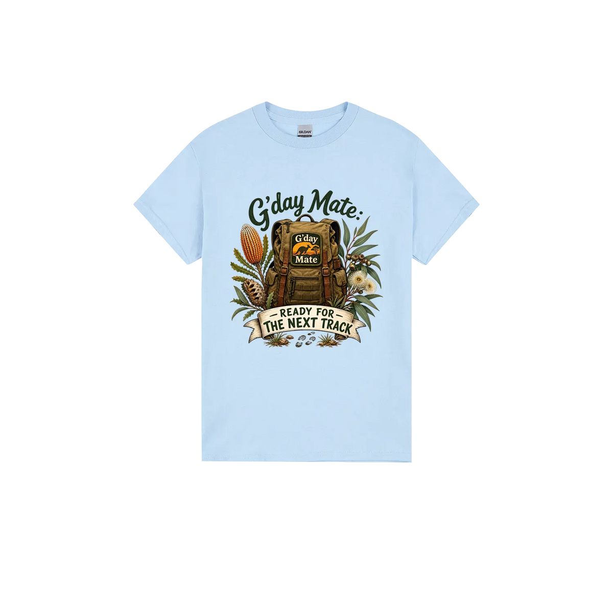 Light Blue front flat lay