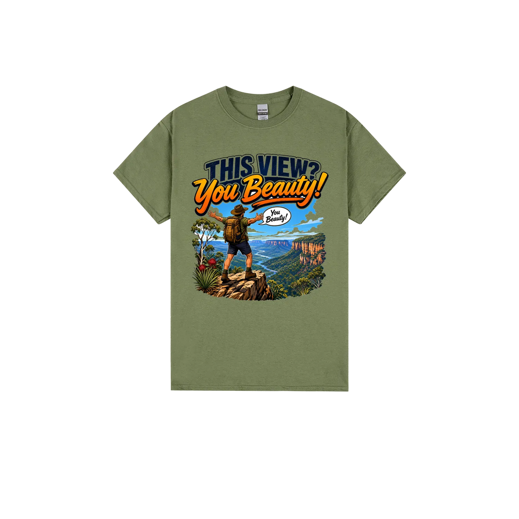 Military Green front flat lay