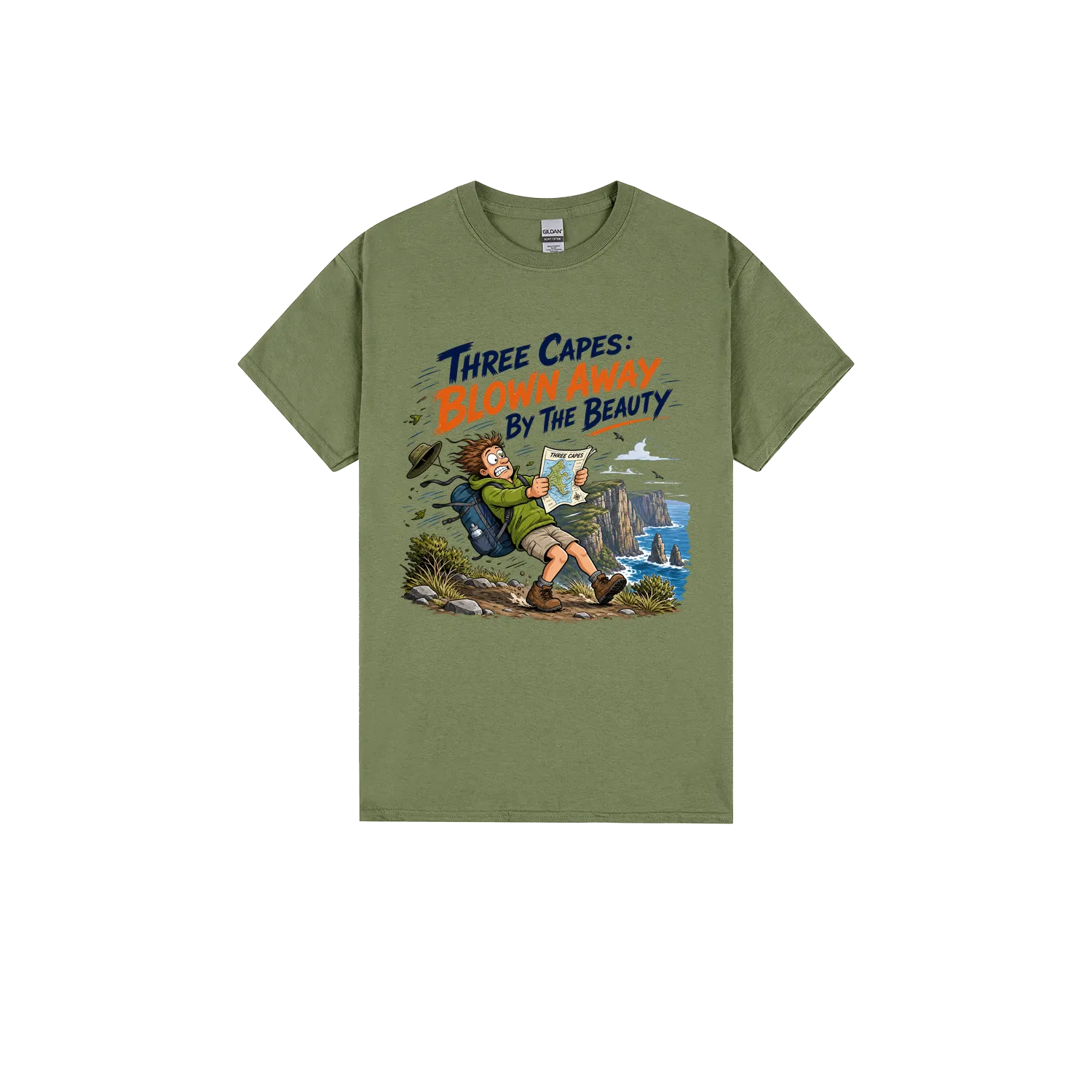Military Green front flat lay