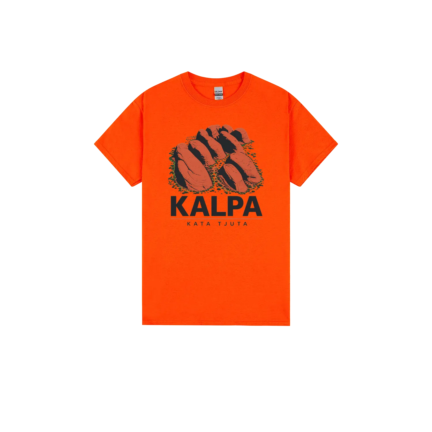 Orange front flat lay