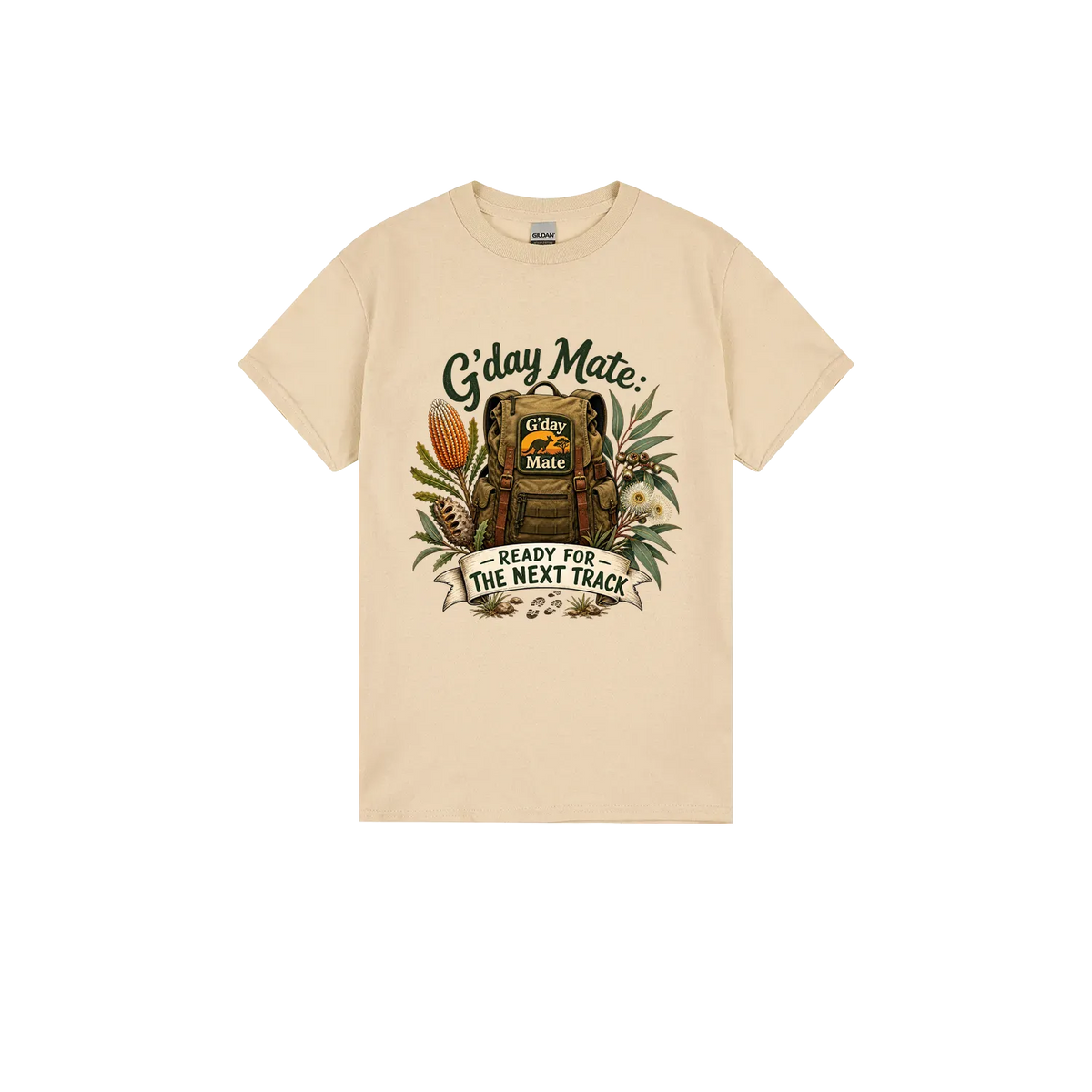 Sand front flat lay