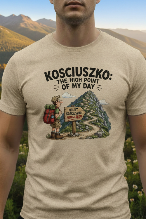 KOSCIUSZKO On-Model Sunny Mockup