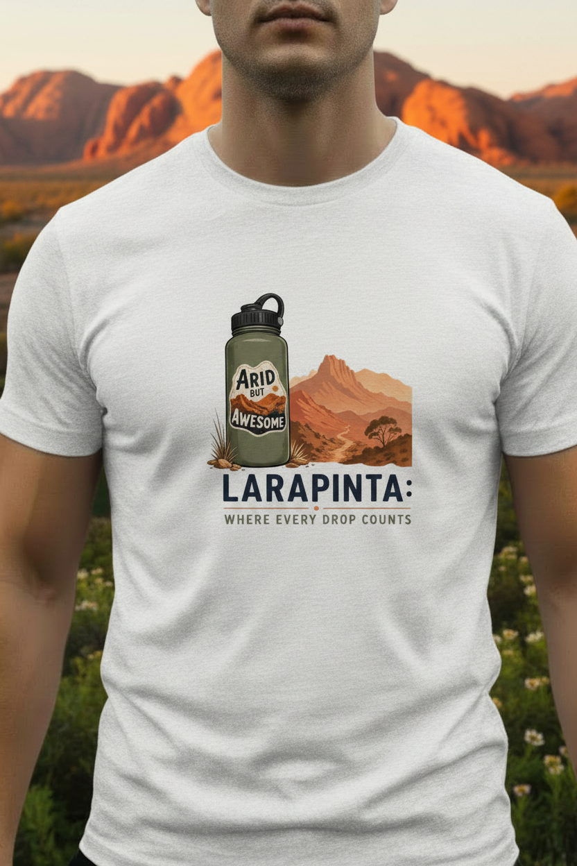 Larapinta Close-Up Chest Mockup